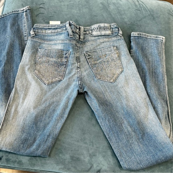 AJ Armani Jeans size 28 eu or size 36/S in US rhinestones in the back - Picture 2 of 5
